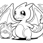 coloriage Dracaufeu pour enfant a imprimer gratuit