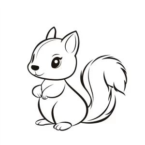 coloriage Écureuil à imprimer pour enfant de 10 ans