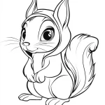 coloriage Écureuil a imprimer gratuit