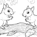 télécharger coloriage Écureuil gratuit