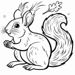 coloriage Écureuil en ligne
