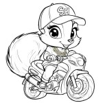 coloriage Écureuil a imprimer gratuit