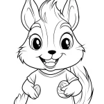 coloriage Écureuil à imprimer gratuit