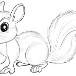 coloriage Écureuil a imprimer gratuit