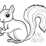 coloriage Écureuil et dessins