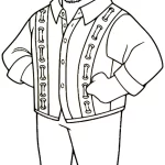 coloriage Encanto a imprimer pour enfant de 4 ans