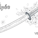 coloriage Épée à imprimer pour enfant de 10 ans