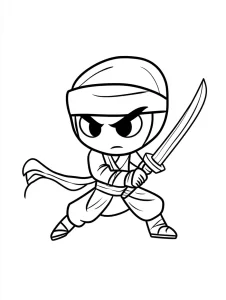 coloriage Épée à imprimer pour enfant de 6 ans