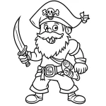 coloriage Épée a dessiner et imprimer