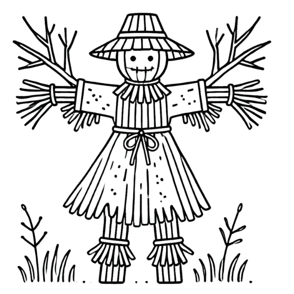 Tranh tô màu Épouvantail