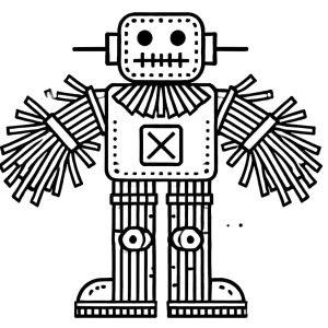 coloriage Épouvantail à imprimer gratuit