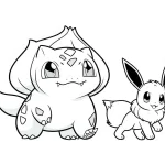 coloriage Evoli de pour enfants