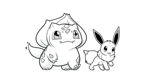 coloriage Evoli de pour enfants