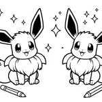 coloriage Evoli à imprimer pdf