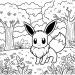coloriage Evoli à imprimer gratuitement