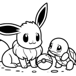 coloriage Evoli pour enfant gratuit