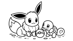 coloriage Evoli pour enfant gratuit