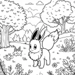 coloriage Evoli à imprimer pdf gratuit