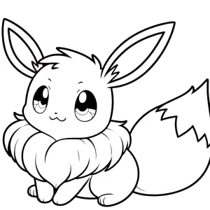 coloriage Evoli a colorier en ligne