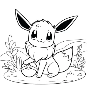 coloriage Evoli de pour enfants