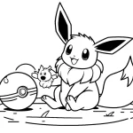 coloriage Evoli pour enfants a imprimer gratuit