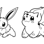 coloriage Evoli à imprimer a4