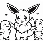 coloriage Evoli a dessiner et imprimer