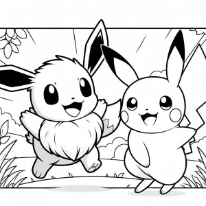 coloriage Evoli pour enfant de 10 ans
