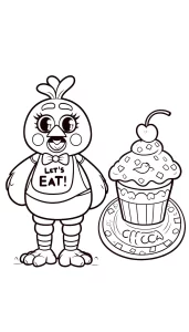 coloriage FNAF de pour enfants