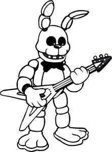coloriage FNAF à imprimer pour enfant de 8 ans