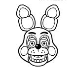 coloriage FNAF à imprimer pour enfant de 7 ans