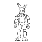 coloriage FNAF à imprimer pour enfant de 2 ans