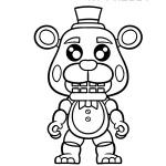 coloriage FNAF pour enfant de 4 ans