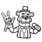 imprimer coloriage FNAF