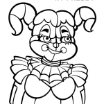 coloriage FNAF et decoupage