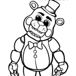 coloriage FNAF à imprimer pour enfant de 9 ans