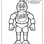 coloriage FNAF de pour enfants