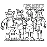 coloriage FNAF en ligne