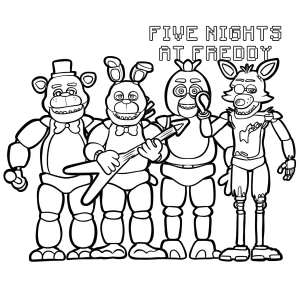 coloriage FNAF en ligne