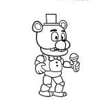 coloriage FNAF à imprimer pour enfants