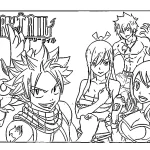 coloriage Fairy Tail à imprimer kawaii