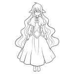 coloriage Fairy Tail à imprimer pour enfant de 2 ans