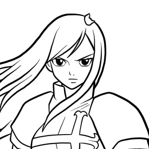 coloriage Fairy Tail à imprimer a4