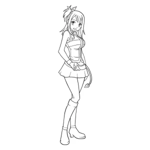 coloriage Fairy Tail pour enfant a imprimer gratuit