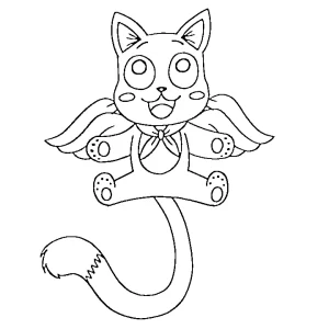 coloriage Fairy Tail pour enfant de 6 ans