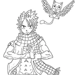 coloriage Fairy Tail a dessiner et imprimer
