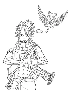 coloriage Fairy Tail a dessiner et imprimer