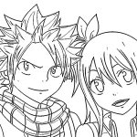coloriage Fairy Tail pour enfant de 6 ans