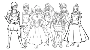 coloriage Fairy Tail a imprimer gratuit