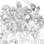 coloriage Fairy Tail à imprimer pour enfant de 10 ans